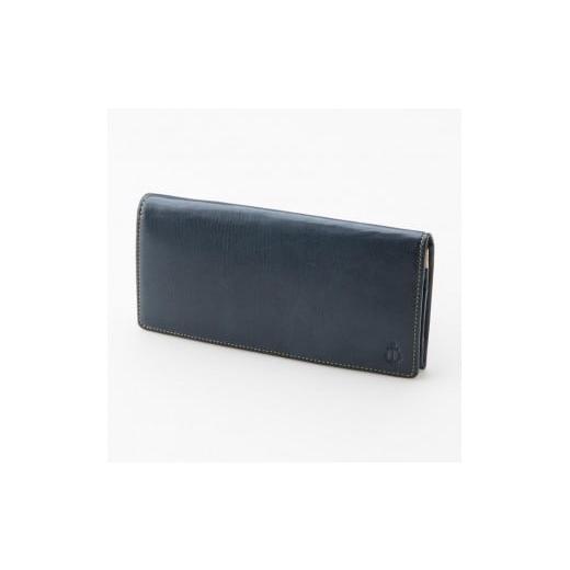 ふるさと納税 財布 兵庫県 神戸市 Moist 長財布(カブセタイプ)/ネイビー 長財布(カブセタイプ)/ネイビー