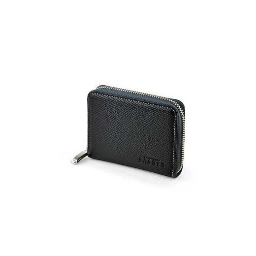 ふるさと納税 財布 兵庫県 豊岡市 BAGGEX 豊岡製 レザーミニ財布(ラウンドファスナータイプ) 35-0175(ブラック) ブラック