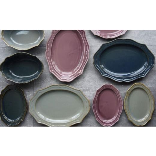 ふるさと納税 食器・グラス 皿 岐阜県 土岐市  美濃焼 fiorire-フィオリーレ- オーバルプレート × オーバルボウル 4点セット（indigoblue×iceblue） Felice-… ふるさと納税で頼んだお皿が続々と届きました♪レビューとオススメポイント - おうちぷらす