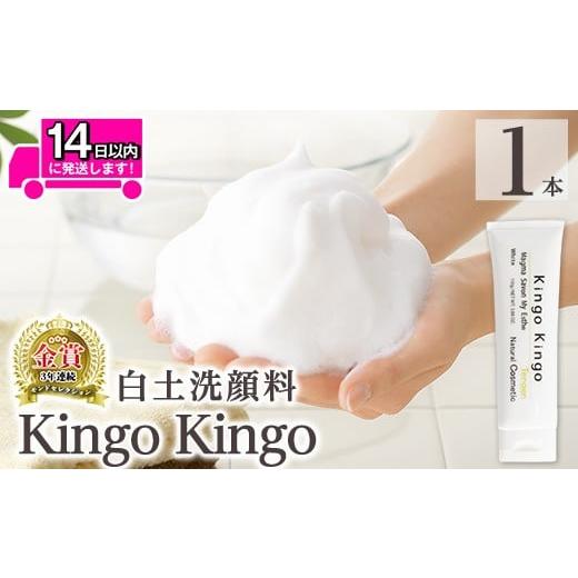 ふるさと納税 美容 鹿児島県 姶良市 a742-A 白土洗顔料 kingokingo(110g×1本・泡立てネット付) てんげん 姶良市 スキンケア 泡 濃密泡 もっちり泡 洗顔料 洗…