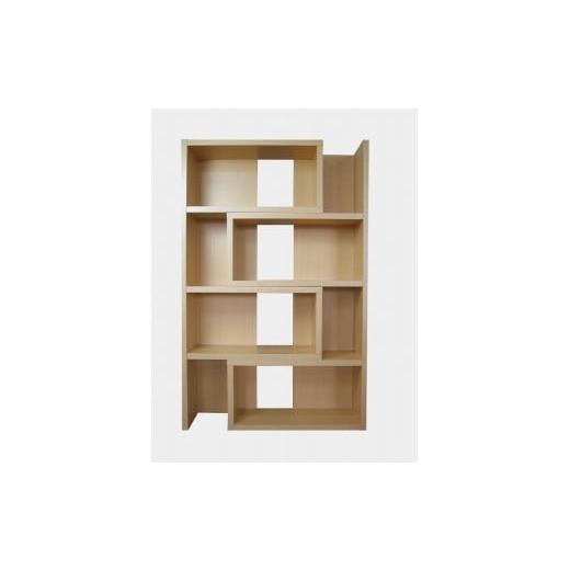 ふるさと納税 家具 本棚・ラック・カラーボックス 愛知県 名古屋市 ナチュラル 伸縮自在オープンラック 75〜139巾4段 フラップ 75H ナチュラル