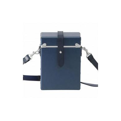 ふるさと納税 カバン ショルダーバッグ 兵庫県 豊岡市 豊岡鞄 嘉玄 ファイバー チトセ 縦型ショルダー (ネイビー) ネイビー