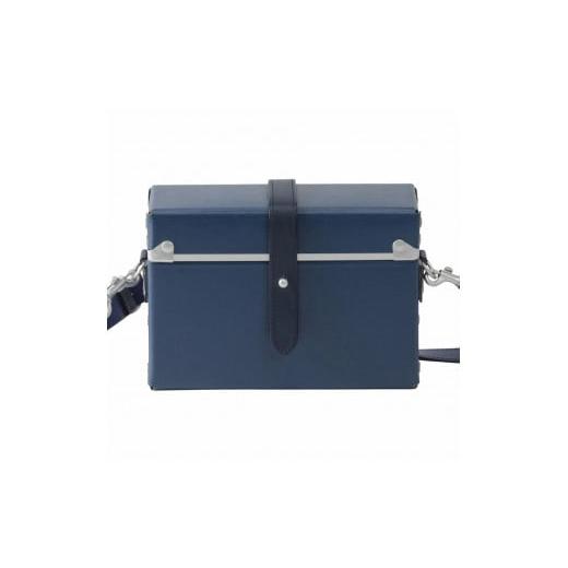 ふるさと納税 カバン ショルダーバッグ 兵庫県 豊岡市 豊岡鞄 嘉玄 ファイバー チトセ 横型ショルダー (ネイビー) ネイビー