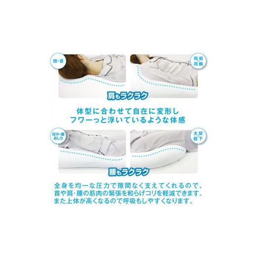 ふるさと納税 タオル・寝具 枕 兵庫県 西脇市 60-10 MOGU 雲にのる夢枕（本体・カバーセット） シャインホワイト 〜全身が癒される気持ちいい枕〜 シャインホ…の画像