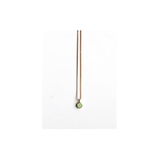 ふるさと納税 アクセサリー ネックレス 埼玉県 北本市 ネックレス K10 七宝 ミントグリーン | ゴールド ネックレス ゴールドネックレス 緑 ミント グリーン ne…