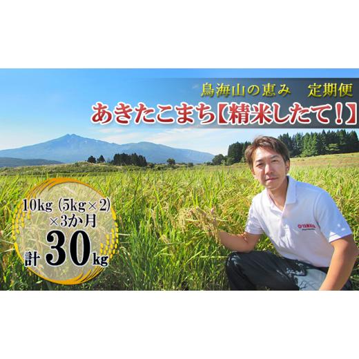 ふるさと納税 米 あきたこまち 秋田県 にかほ市 新米先行予約 11月以降順次発送予定 [定期便 3か月]10kg(5kg×2袋)×3ヶ月 鳥海山の恵み 農家直送 あきた…