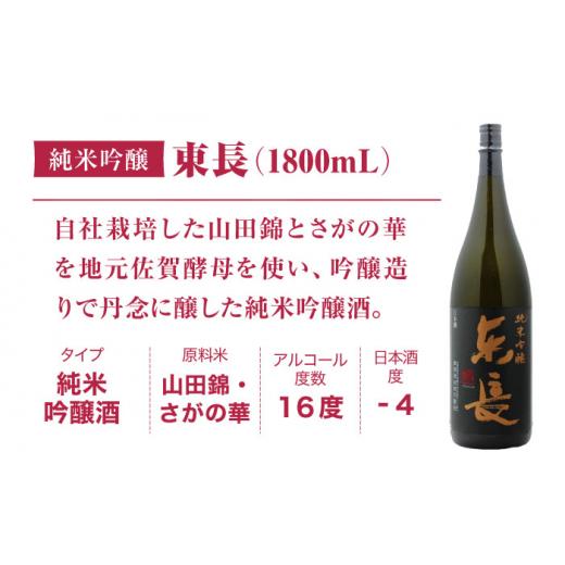 ふるさと納税 日本酒 純米吟醸酒 佐賀県 嬉野市  6回定期便 純米吟醸 東長 1.8L 瀬頭酒造 NAH019 東長 日本酒 瀬頭酒造 人気 おすすめ日本酒 地酒の画像