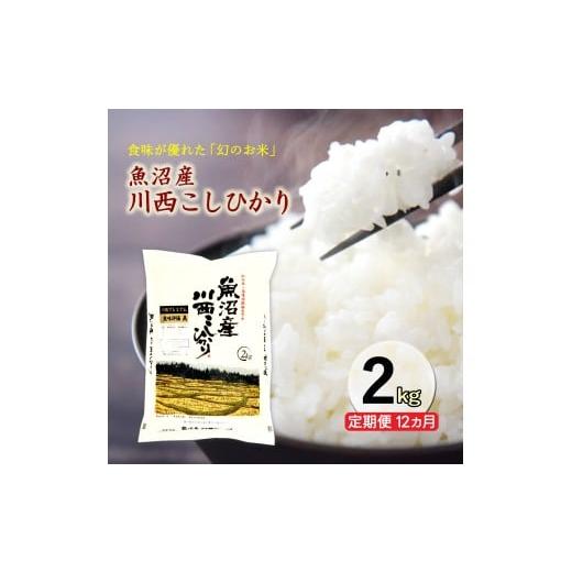 ふるさと納税 米 コシヒカリ 新潟県 十日町市 定期便/12ヶ月 魚沼産川西こしひかり2kg  