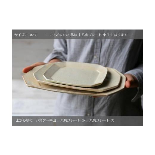 陶磁器・漆器・ガラス 滋賀県 甲賀市 【利久】 信楽焼　八角プレート（小）　鉄散　２枚セット