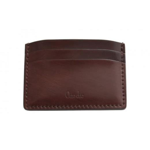 ふるさと納税 小物 東京都 台東区 カードケース イタリア産高級レザー コードバン使用 (全6色) (カラー:ブラウン) ブラウン