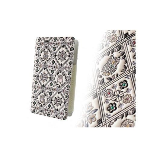 ふるさと納税 雑貨・日用品 東京都 台東区 浅草文庫 スマホケース ふくろう柄 (カラー:サンセット(モノトーン系)) サンセット(モノトーン系)