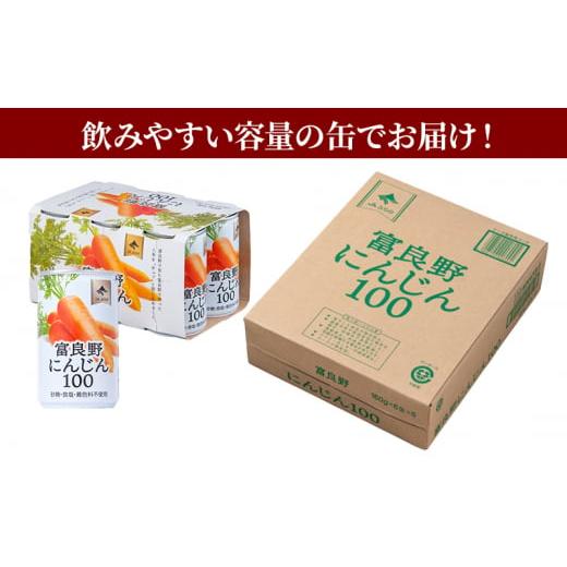 ふるさと納税 果汁飲料 にんじん 北海道 南富良野町  3ヵ月連続お届け JAふらの人参ジュース 富良野にんじん100 30缶セット 定期便 果汁飲料 野菜飲料 にんじ…の画像