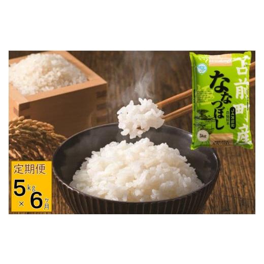 ふるさと納税 米 北海道 苫前町 令和7年産 北海道とままえ産ななつぼし 5kg×6ヵ月連続お届け定期便
