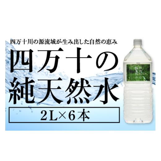 ふるさと納税 水・ミネラルウォーター 1L〜2L 高知県 中土佐町 純天然水 2L × 6本 軟水 ミネラルウォーター 天然水 ペットボトル 水 2リットル 四万十川 2年…