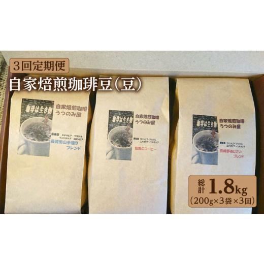 ふるさと納税 長崎県 長崎市 【3回定期便】自家焙煎珈琲豆（豆）600g（200g×3袋）＜かわはら＞ [LBJ005] 
