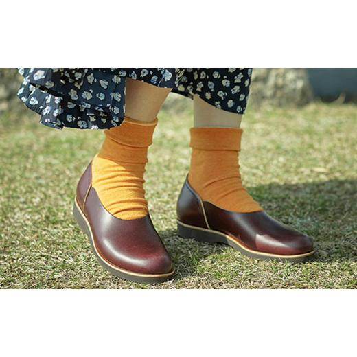 ふるさと納税 ファッション 靴 奈良県 大和郡山市 レディース 本革 みやこスリッポン KOTOKA(ことか)レザー 古都 奈良 No.KTO-7385バーガンディ 24.5cm No.5…