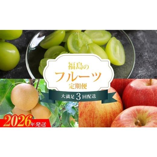 ふるさと納税 果物の詰合せ 福島県 福島市 No.1642福島のフルーツ3品定期便 2026年発送 先行予約