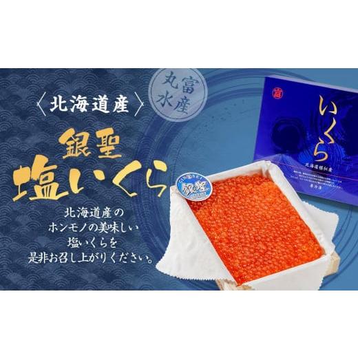ふるさと納税 いくら 北海道 様似町 丸富水産 北海道産 銀聖 塩いくら(500g)
