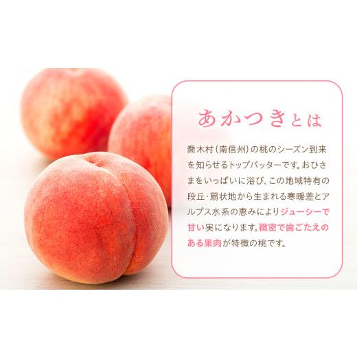 ふるさと納税 もも 長野県 喬木村 8-J01 桃 あかつき 太鼓判・優糖生 約2kgの画像