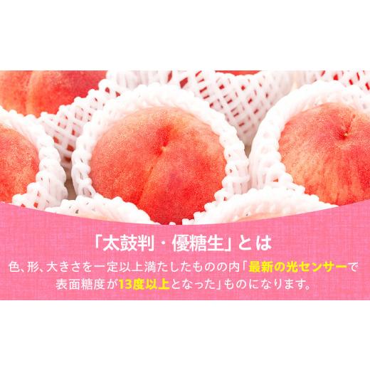 ふるさと納税 もも 長野県 喬木村 8-J01 桃 あかつき 太鼓判・優糖生 約2kgの画像