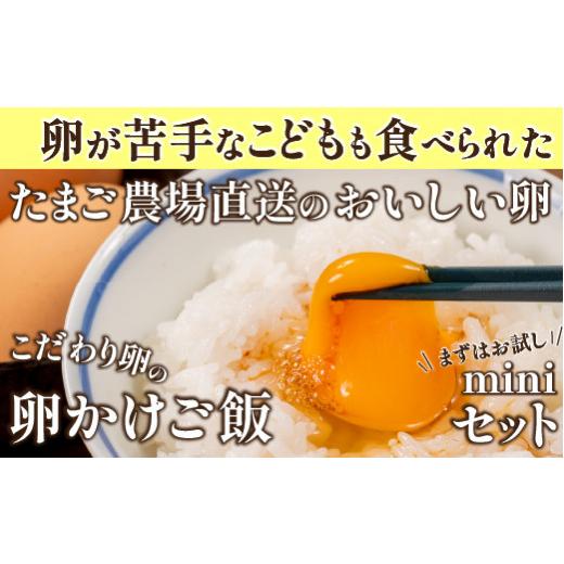 ふるさと納税 醤油 甘口 高知県 四万十町 卵が苦手な子どもも食べられた 生臭くないおいしい卵を味わう卵かけご飯ミニセット(卵6個×2P、お米2合×1P、醤油×1…の画像