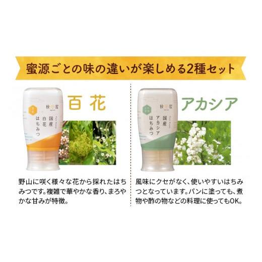 ふるさと納税 加工品等 はちみつ 岐阜県 本巣市  国産はちみつ 百花蜜 アカシア (300g×3本)｜蜂蜜 ハチミツ ボトル たれにくい 国産 常温 はちみつ ハチミツ …の画像