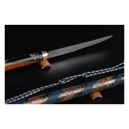 ふるさと納税 陶磁器・漆器・ガラス 沖縄県 南城市 琉球刀子型レターオープナー 作品名 雪降る夜の散歩道