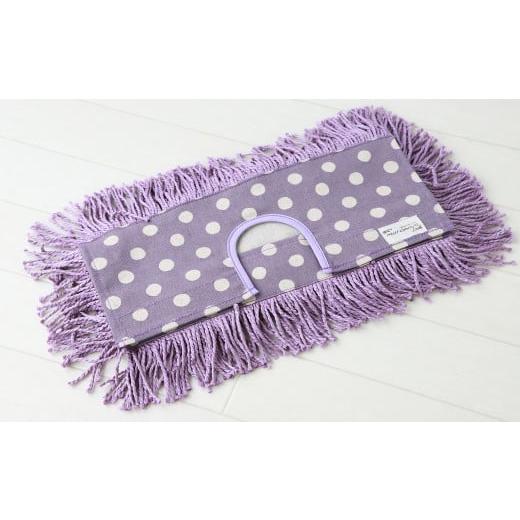 ふるさと納税 雑貨・日用品 兵庫県 朝来市 市販のハンドルにカンタン装着 むろの屋 デザインフロアモップ(ハンドルなし) パープルドット 日用品 掃除用品 モ…