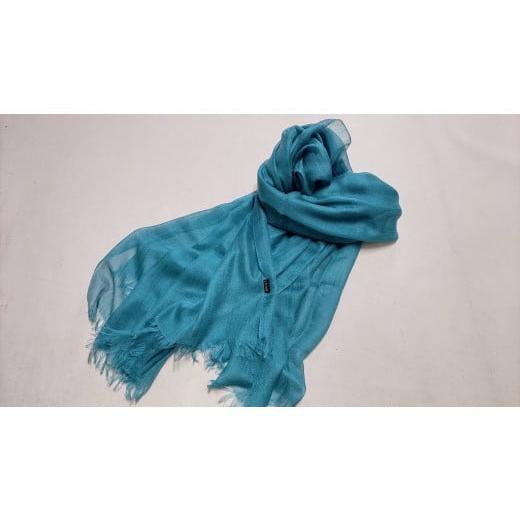 ふるさと納税 織物・繊維品 鹿児島県 いちき串木野市 シルクカシミヤストール グリーン P-178aH P-178a グリーン