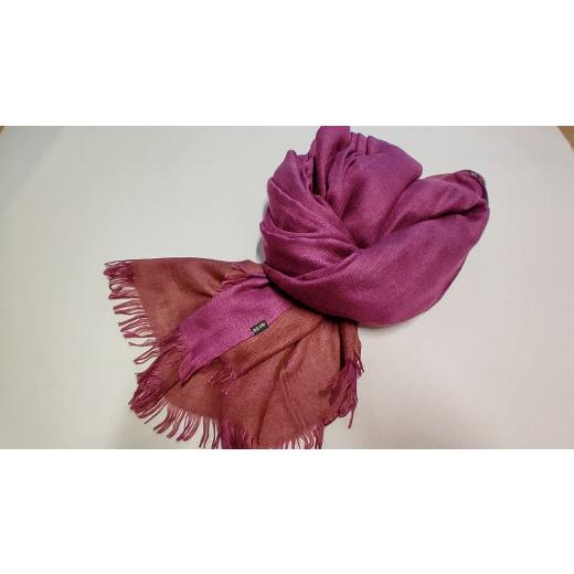 ふるさと納税 織物・繊維品 鹿児島県 いちき串木野市 シルクカシミヤ二重織 赤紫 P-180cH P-180c 赤紫