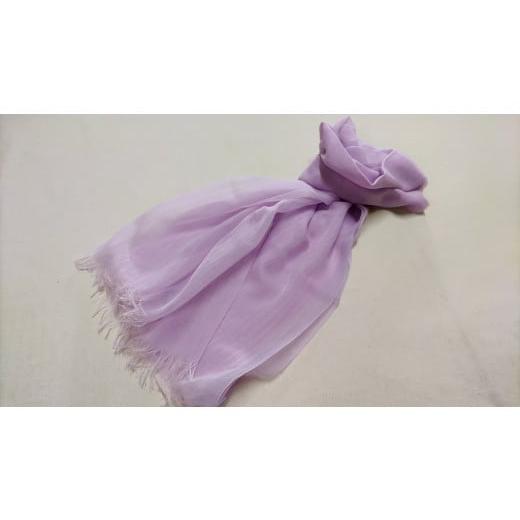 ふるさと納税 織物・繊維品 鹿児島県 いちき串木野市 極薄シャンブレーストール 薄ピンク P-185aH P-185a 薄ピンク