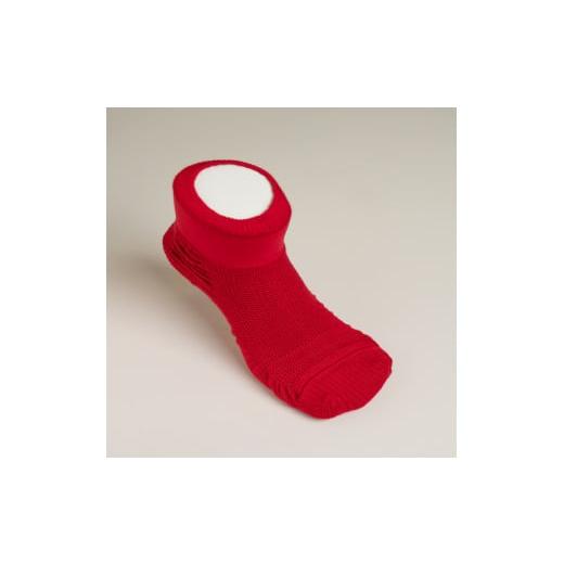 ふるさと納税 小物 広島県 東広島市 転倒予防くつ下どんどんウォーク2足組 赤 23〜24cm 23〜24cm