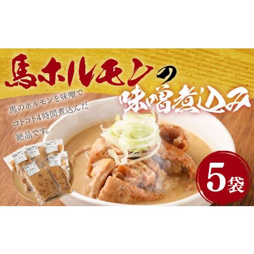 ふるさと納税 熊本県 熊本市 馬ホルモンの味噌煮込 1kg(200g×5袋 )ホルモン 味噌煮込み 馬肉