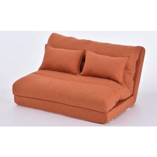 ふるさと納税 雑貨・日用品 インテリア 山梨県 市川三郷町 1台4役 カウチにもなるソファベッド・ライド クッション2個付き(ウォームレッド) 5839-9404 ウ…