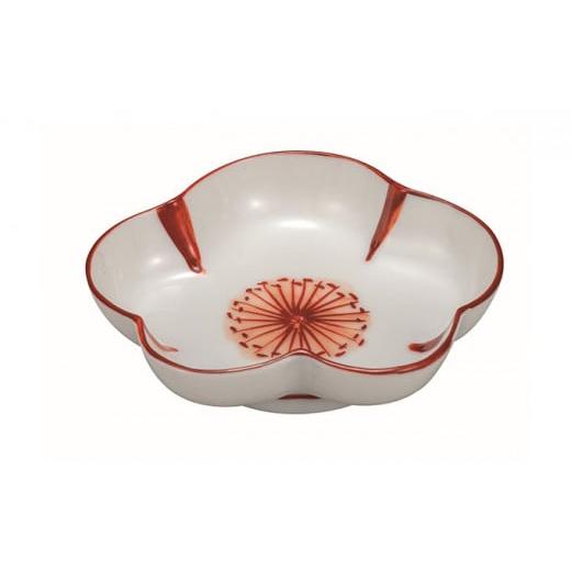 ふるさと納税 陶磁器・漆器・ガラス 石川県 能美市  No.5784-0474 九谷焼 3.5号皿・赤絵花文 5枚セット a01 民芸品 工芸品 焼き物 食器の画像