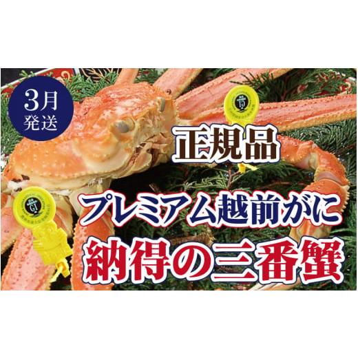 ふるさと納税 カニ ずわいガニ 福井県 越前町 越前がに本場の越前町からお届け 越前がに × 1杯(三番蟹)納得のプレミアム越前がに かに カニ 蟹 福井県 越前…