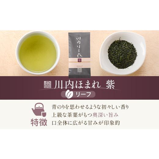 ふるさと納税 お茶類 緑茶（茶葉・ティーバッグ） 鹿児島県 薩摩川内市 FS-406 崎原製茶 川内ほまれ 紫 煎茶 計1kg（100g×10パック）お茶 緑茶_2