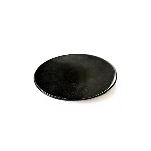 ふるさと納税 岐阜県 大垣市 [on-dish]天然御影石のお皿 round plate 直径24cm Black Granite(ブラックグラナイト)