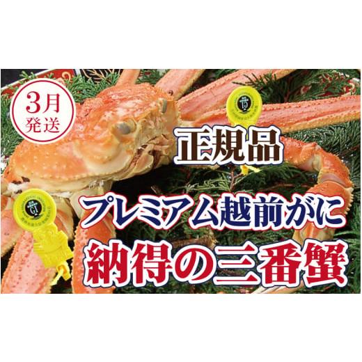 ふるさと納税 カニ ずわいガニ 福井県 越前町 越前がに × 1杯(三番蟹)桐箱入り 納得のプレミアム越前がに 雄 ズワイガニ かに カニ 蟹 姿 生 ボイル 冷蔵 …