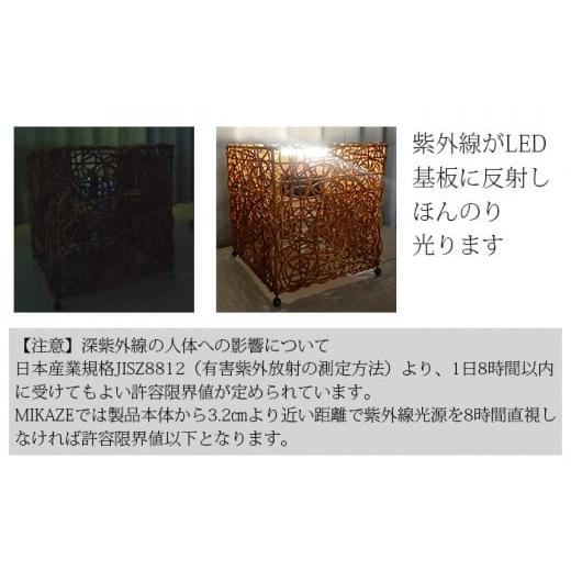 ふるさと納税 照明関連 埼玉県 羽生市 LED 電球 空気清浄機 電球色 アジアンテイスト ブラウンウォッシュ 茶色 おしゃれ 脱臭 除菌 ウイルス除去 人感センサー…の画像