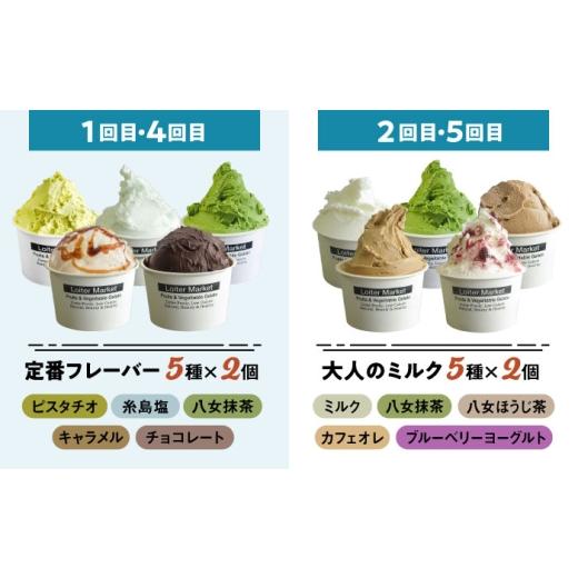 ふるさと納税 アイス・ヨーグルト ジェラート 福岡県 糸島市  全6回 定期便 行列のできる アイスクリーム 屋 ジェラート カップ10個 ／ ジェラート ボトル2個 …_3