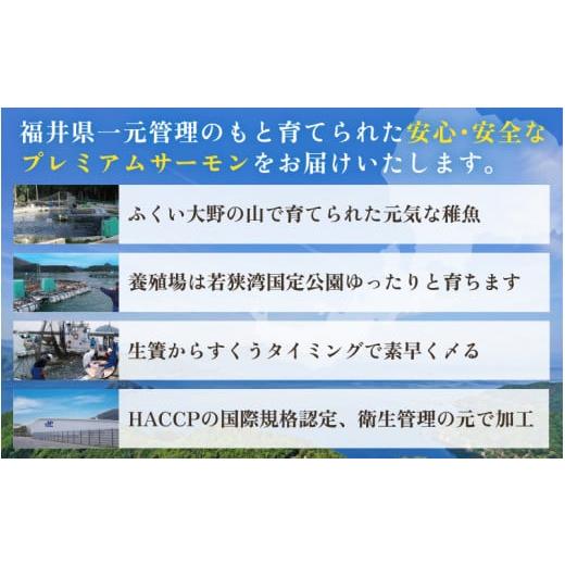 ふるさと納税 福井県 坂井市 ふくいサーモン 1kg (刺身用)　真空冷凍　100g × 10パック【サーモン 鮭 刺身 さけ サケ さかな 魚 人気 海鮮 海鮮食品 小分け …｜furusatochoice｜04