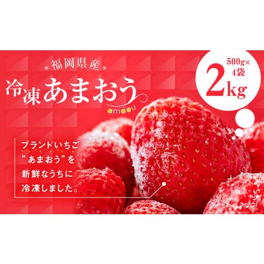 ふるさと納税 福岡県 嘉麻市 福岡県産 冷凍 あまおう 合計2kg (500g×4袋) いちご 苺 フルーツ