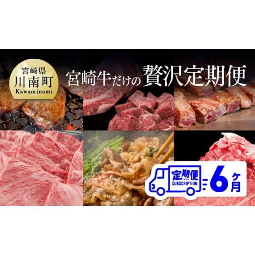 ふるさと納税 宮崎県 川南町 [定期便] 宮崎牛だけの 贅沢定期便 6ヶ月コース 肉 牛 牛肉 宮崎牛