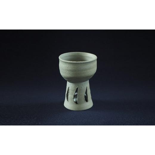 ふるさと納税 陶磁器・漆器・ガラス 岡山県 瀬戸内市 寒風須恵器 ジングルカップ（作：松川広己) 桐箱付 No.5735-1056の画像