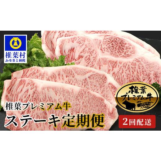 ふるさと納税 宮崎県 椎葉村 [定期便2回]総重量800g 椎葉プレミアム牛ステーキ定期便≪サーロインステーキ・ロースステーキ≫[宮崎県 椎葉村 国産 国産牛 …