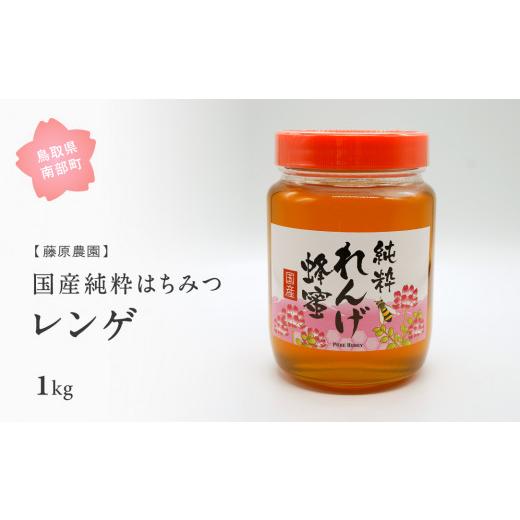 ふるさと納税 加工品等 はちみつ 鳥取県 南部町  FJ06 里地・里山のめぐみ 純粋ハチミツ（レンゲ） 1kg 数量限定の画像