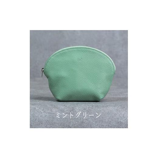 ふるさと納税 小物 兵庫県 福崎町 本革 ラウンドポーチ 日本製 レザー 革製品 ポーチ 化粧ポーチ 旅行 トラベル 出張 Liete WH-22 ミントグリーン ミントグリ…