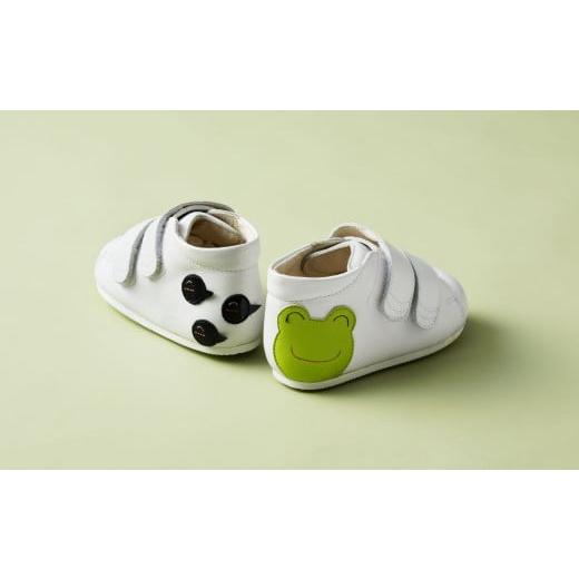 ふるさと納税 ファッション 靴 東京都 台東区 ちいくっく?[あるく機能が目覚めるくつ] (サイズ:12.5cm、柄:カエルさん&おたまじゃくしちゃん) サイズ:12…