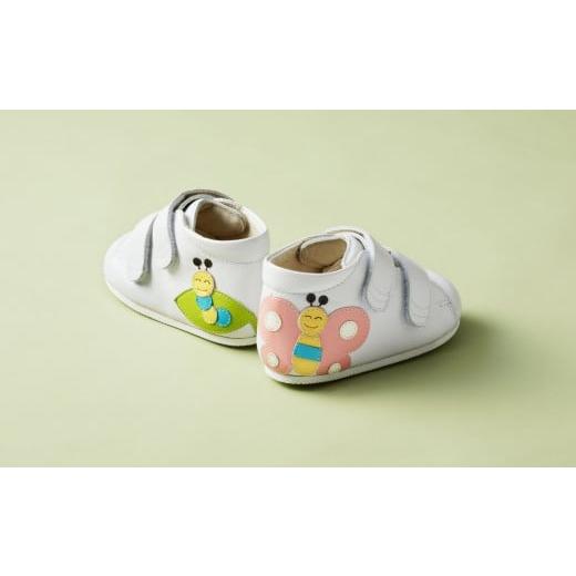 ふるさと納税 ファッション 靴 東京都 台東区 ちいくっく?[あるく機能が目覚めるくつ] (サイズ:13.0cm、柄:ちょうちょさん&イモムシちゃん) サイズ:13.0…